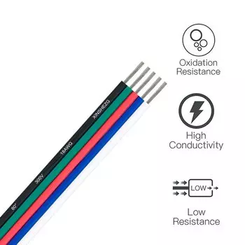 2PIN электрические провода луженая медь 22/20/18 AWG 3/4/5/6pin светодиодный кабель электрический удлинитель для 5050 WS2811 RGB полосы света