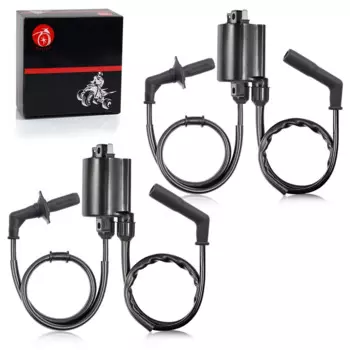 2 комплекта катушки зажигания и крышки свечи зажигания для Honda Shadow 1100 Shadow Aero 1100 Spirit 1100 Sabre 1100 ACE 1100 VT1100 1987-2007 гг.