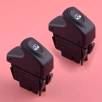 2шт. 7700436534 8200197251 7700307605 Автомобильный электрический переключатель управления стеклоподъемником, кнопка регулятора, подходит для Renault Kangoo 1997-2008 гг.