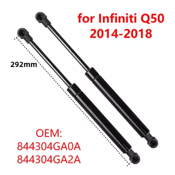 2шт. 844304 GA0A Задний багажник автомобиля, задняя дверь багажника, газовая стойка, демпфер, амортизаторы, подъемные опорные стержни 844304 GA2A для Infiniti Q50 2014-2018 гг.