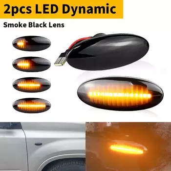2шт для Nissan X-TRAIL 07-13 Micra III (K12) IV NV200 NP300 NAVARA Juke F15 OEM # 26160-8990A Светодиодные боковые габаритные указатели поворота