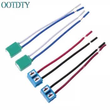 2шт H7 Разъем женские керамические розетки Авто автомобильная лампа адаптер для лампы с проводом