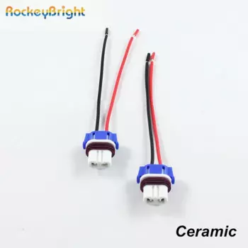 2шт hb4 9006 HB3 9005 ламповая розетка светодиодные лампы базовые адаптеры автомобильный коннектор Удлинительный кабель 9006 9005 HB3 керамический переходник
