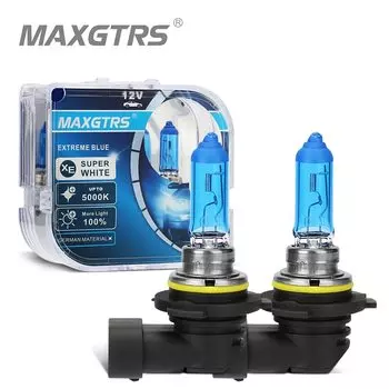 2x100 Вт H1 H7 H4 H8 H11 9005 HB3 9006 HB4 автомобильные Галогенные Противотуманные фары аналогичные лампы для DRL HOD 5000K темно-синее стекло сменная лампа