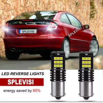 2x1156 1295 светодиодные резервные фонари заднего хода 6000-6500K, комплект высокой яркости для Mercedes Benz A-Class B-Class C-Class CLC-Class CLK