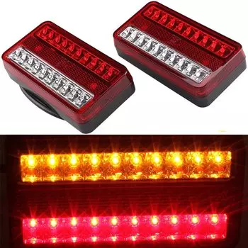 2x12 В/24 В водонепроницаемый автомобильный 8 19 20 26 36 46 светодиодный задний фонарь задние фонари пара лодка прицеп задние части для прицепа грузовика автомобильный фонарь