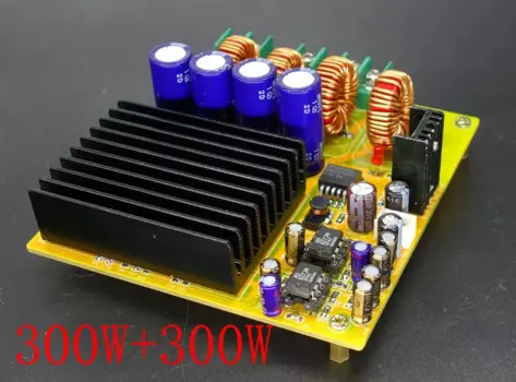 2x300 Вт TAS5630 двухканальная плата цифрового усилителя мощности класса D с AD827 pre-HIFI