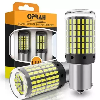 2x3014 144smd светодиодный лампы Canbus S25 1156 BA15S P21W BAU15S PY21W T20 W21W 7440 1157 BAY15D P21/5W для реверсивного поворотного сигнала