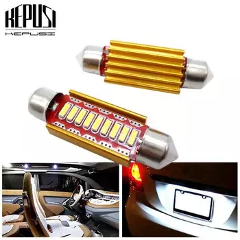 2x31 мм 36 мм 39 мм 41 мм CANBUS Led SV8,5 264 Festoon внутренсветильник автомобиля светодиодная лампа купольная лампа освесветильник грузовика номерной знак светильник белый