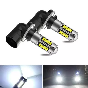 2x881 H27 Светодиодная лампа 30 4014smd Автомобильные противотуманные фары Дневные ходовые огни Автомобильные лампы Супер яркие автомобильные лампы Белый H27W/2