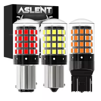 2x 1156 BA15S P21W BAU15S PY21W 1157 P21/5W BAY15D 7443 7440 Светодиодные лампы 2835 54smd CanBus для указателя поворота заднего заднего фонаря