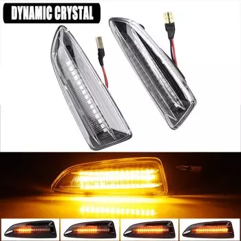2x 12 В динамические светодиодные боковые габаритные огни, указатель поворота, боковой повторитель, панель лампы для Opel Vauxhall Astra J K Zafira
