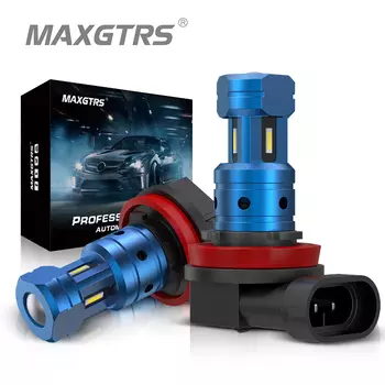 2x 2000Lm H11 H8 H7 Светодиодные противотуманные фары Автомобильные светодиодные лампы 9005 HB3 9006 HB4 Белые дневные ходовые огни DRL 1860 6000K 12V Лампа дальнего света