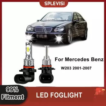2x9006 HB4 Автомобильные светодиодные лампы противотуманных фар 6000K Замена для Mercedes Benz W203 2001-2007 W211 S211 2002-2005 CL203 2001-2004