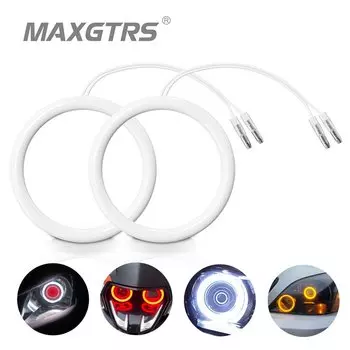 2x ангельские глазки 80 мм 85 мм 90 мм 94 мм 100 мм 3528 гало кольцевой светодиодный Автомобильный светодиодный противотуманный светильник мотоциклетные дневные ходовые огни DRL поворотный сигнал