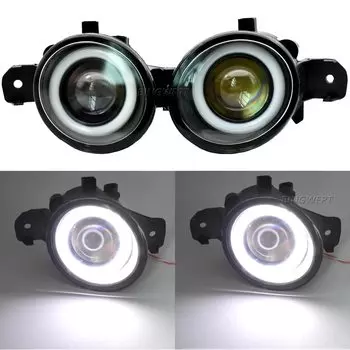 2x ангельские глазки Противотуманные фары в сборе H11 Автомобильные светодиодные линзы DRL Противотуманные фары 12 В для Renault Espace 4/IV (JK0/1 _) MPV 2003-2012