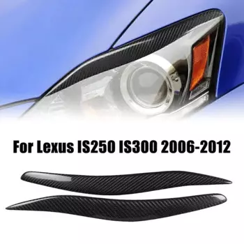 2X автомобильные передние противотуманные фары из углеродного волокна, накладка на брови, накладка на глаза, веки, брови, накладка для Lexus IS200 IS250 IS300 IS350 2006-12