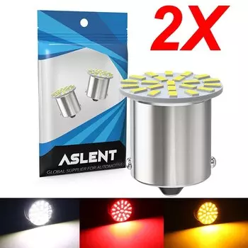 2x автомобильные светодиодные лампы P21W BA15S 1156 PY21W BAU15S BAY15D 1157 указатель поворота белый 3014 22SMD автоматический стоянковый тормоз задний фонарь заднего хода