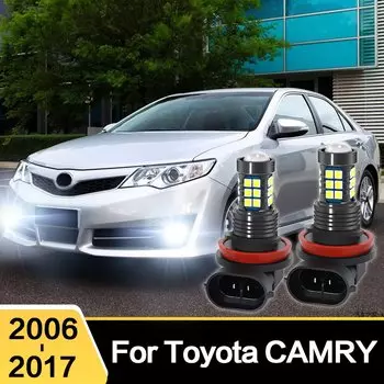 2X автомобильные светодиодные передние противотуманные фары, аксессуары для Toyota CAMRY 6-го 7-го поколения 2006 2007 2008 2009 2010 2011 2012 2013 2014 2017