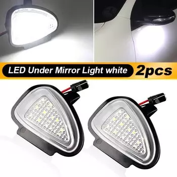 2x белые светодиодные лампы под боковым зеркалом без ошибок для VW Golf 6 MK6 GTI 2009-2019 Cabriolet Touran 2011-2014