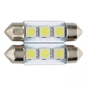 2x C5W 3 светодиодный SMD 5050 36 мм ксеноновая белая лампочка для автомобиля