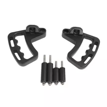 2X Черная передняя рукоятка захвата для Jeep Wrangler JK JKU 2007-2017