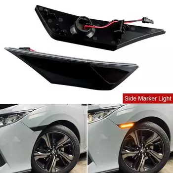 2X для Honda Civic 2016 2017 2018 2020 OE # 34300-tet-h01авто отражатель указателей поворота светодиодные боковые габаритные огни для автомобиля