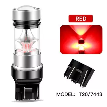 2x для Nissan X-Trail T31 T32 2007-2019, Pathfinder R52 2013-2019,Versa Note 2014-2018 светодиодный стоп-сигнал W21/5W 7443 T20