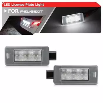 2x для Peugeot 308 II T9 Hatchback SW 3008 II 208 2008 207 CC Citroen C3 III C4 C5 светодиодные задние фонари номерного знака, лампы с автоматической биркой