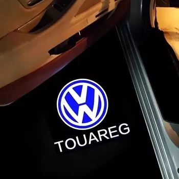 2X для VW Passat B5 B5.5 Touareg 2000-2010 2002 2005 2004 2007 2008 2009 аксессуары светодиодный светильник с логотипом двери автомобиля светодиодный проекционный светильник