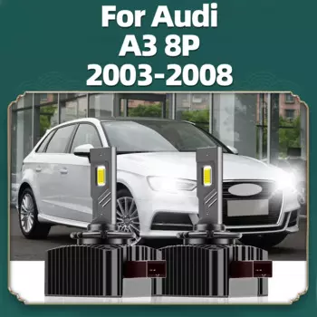 2x фара D1S 1:1 HID для светодиодной турбо-фара для Audi A3 8P 2003 2004 2005 2006 2007 2008 Лампа супер яркая 30000LM 110 Вт 2 шт.