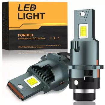 2x Фирменные Новые Светодиодные Фары D2S D4S Canbus D2R D4R Turbo Светодиодные Автомобильные Лампы Двусторонние 120 Вт 6500k 30000 лм Автомобильные Лампы 12 В 24 В Plug&Play