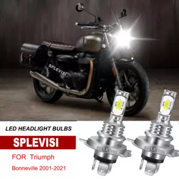 2x H4/9003/HB2 6000K белые светодиодные лампы для фар для Triumph Bonneville 2001-2021 Tiger 800 2011-2014 1050 2007-2012