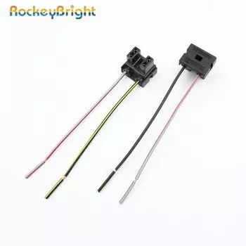 2X H7 цоколь для лампы накаливания, керамический цоколь лампы, автомобильный разъем, разъем HID H7, цоколь кабеля для галогенной фары