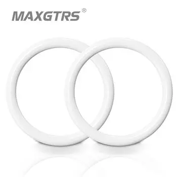 2x хлопковые светильники «ангельские глазки», светодиодные DRL, автомобильные, мотоциклетные, противотуманные фары, кольца Halo, водонепроницаемые, автоматические фары, указатель поворота с абажурами