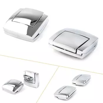 2x хромированные замки для багажника мотоцикла для Harley Davidson Touring Road King Electra Street Glide FLHX FLTR FLHT 1980-2013