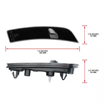 2x JDM стиль для Toyota GR86 ZN8 для Subaru BRZ ZD8 2022 + бампер, белый светодиод, боковые габаритные огни, поворотный сигнал, поворотники автомобиля