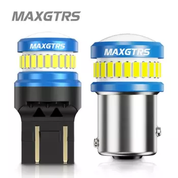 2 светодиода T20 1157 BAY15D P21/5W LED 7443 SRCK W21/5W 4014 Светодиодные лампы Автомобильные фонари Поворотный сигнал Тормозной задний фонарь Авто 1200LM 12V