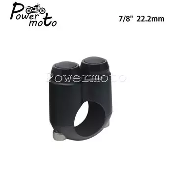 2X мотоцикл 1 "7/8" ручной переключатель управления для мотоцикла, велосипеда Cafe Racer 22 мм/25 мм двойные мгновенные кнопки переключатель на руле