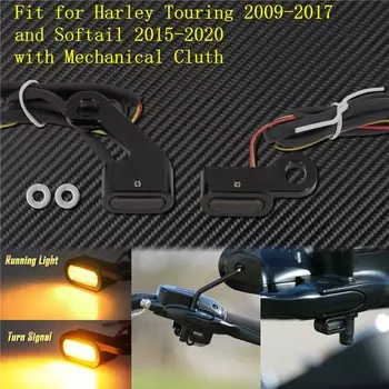 2X мотоциклетный светодиодный указатель поворота E Mark, янтарный индикатор, мини-лампа для Harley Touring 09-20 Sportster 04-20 Softail 15-20