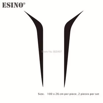 2x новый Стайлинг, авто DIY Стайлинговые наклейки, полосы, кузов автомобиля, виниловые наклейки, наклейки на капот, виниловые пленки