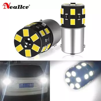 2x P21W 1156 BA15S S25 5008 7506 светодиодный сигнал поворота Диодная лампочка парковочный фонарь заднего хода, супер яркий стоп-сигнал 12 В DRL