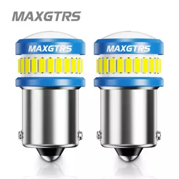 2x P21W LED 1156 BA15S W21W Светодиодная лампа T20 7440 3156 BAU15S Поворотники Автомобильные фонари Белый Янтарный Стоп-сигнал Лампа заднего хода DRL
