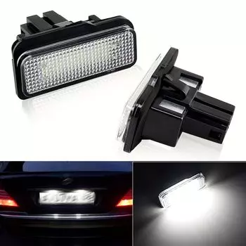 2x подходит для Benz C E CLS-Class W203 W211 W219 SMD задние белые светодиодные фонари номерного знака Canbus OEM: A 2038200256
