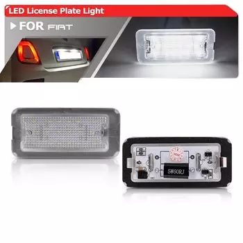 2x подходит для Fiat 500 / Abarth 500 2007-2020 CANbus ксенон белый светодиодный номерной знак OEM #51800482