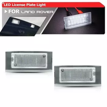 2x подходит для Land Rover Ranger Rover L322 2003-2012 без ошибок SMD, белый светодиод, подсветка номерного знака, лампы для авто