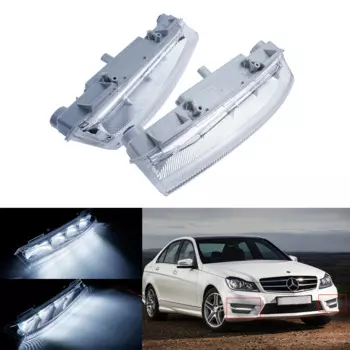 2x подходят для Mercedes R172 W204 C204 W212 A207 DRL светодиодные передние противотуманные фары дневного света