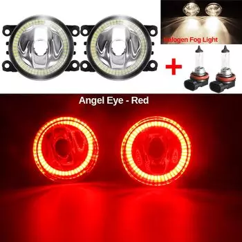 2X противотуманные фары «ангельские глазки», передний бампер автомобиля, кольцо Halo, противотуманные фары DRL для Suzuki Jimny Grand Vitara SX4 Splash Swift Alto XL7 Ignis