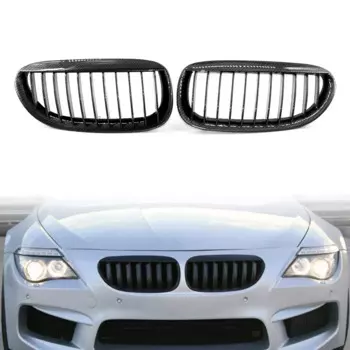 2x решетка переднего бампера для BMW E63 E64 650i 6 серии M6 2004 2005 2006 2007 2008 2009 2010