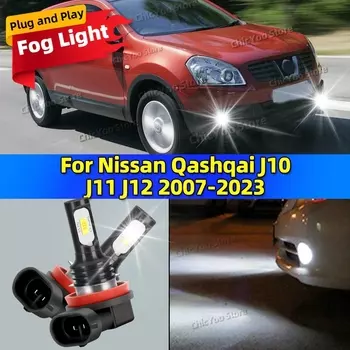 2X светодиодные автомобильные фары, передняя противотуманная лампа 20000LM, ультра яркая для Nissan Qashqai J10 J11 J12 2007-2023 2008 2009 2010 2011 2012 2013